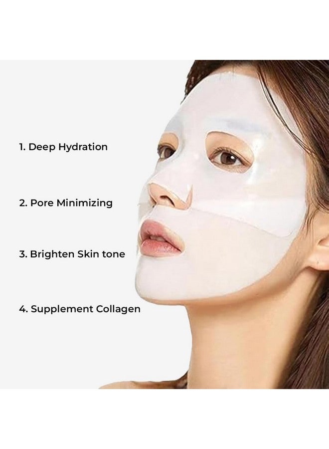 Cheekee Bio-Collagen Real Deep Mask - Hydrating Overnight Hydrogel Mask for Pore Tightening, Firming, Skin Brightening & Safe for Sensitive Skin (Pack of 3) - Image 2