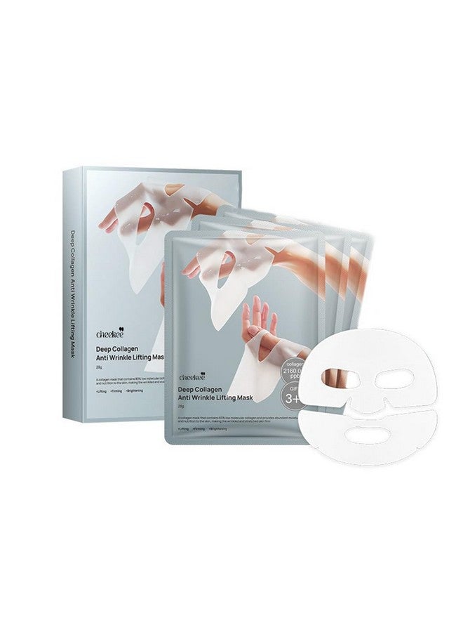 Cheekee Bio-Collagen Real Deep Mask - Hydrating Overnight Hydrogel Mask for Pore Tightening, Firming, Skin Brightening & Safe for Sensitive Skin (Pack of 3) - Image 1