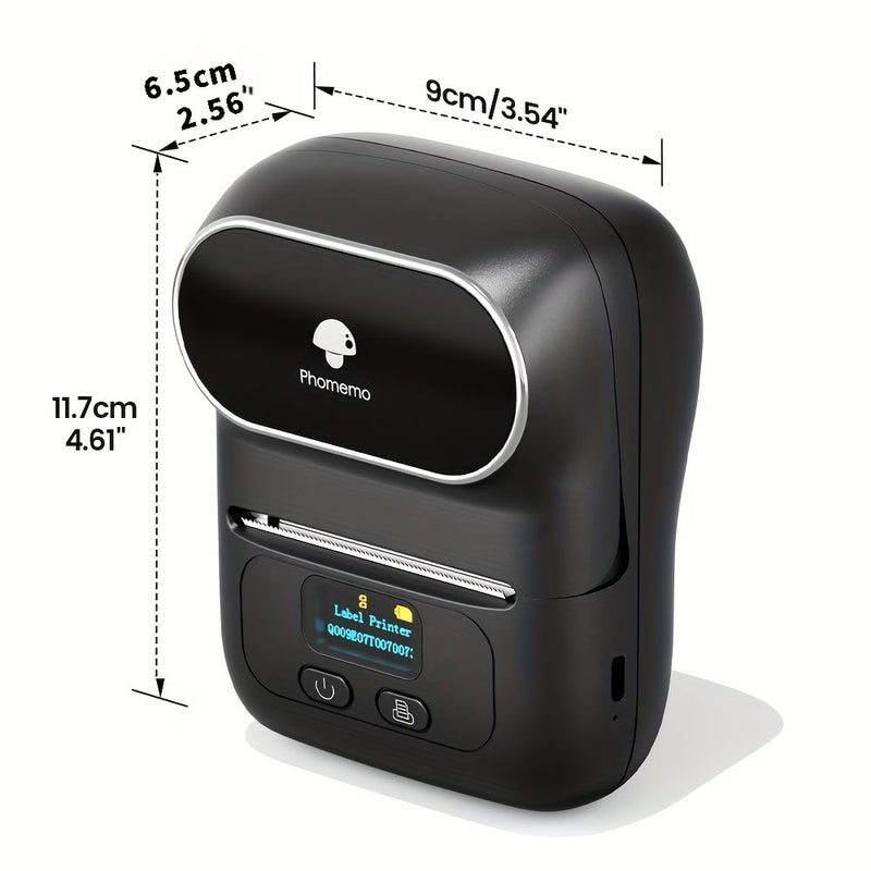 Wireless Thermal Label Printer Blue Phomemo M110 Label Maker for Address Barcode Stickers for Store Owner Small Business Phone PC Mini Labeler - Image 1