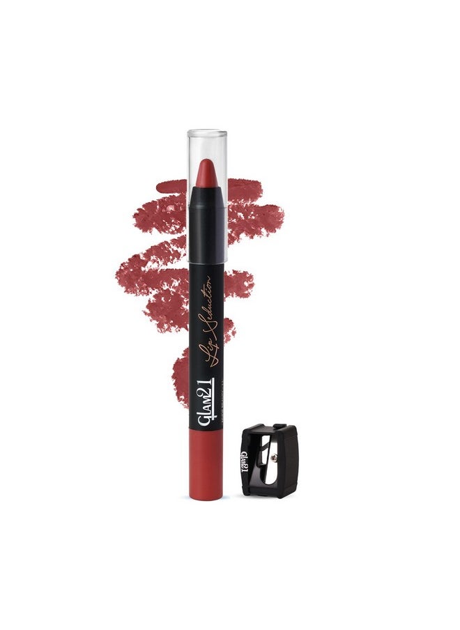 أحمر شفاه Glam21 Lip Seduction غير قابل للتغيير يدوم حتى 12 ساعة | خفيف الوزن ويدوم طويلاً | غير لامع كريمي | مقاوم للتلطخ - 2.8 جم | Nude Beauty-11 (غير لامع) - pzsku/Z1ED94505B5913C05004BZ/45/_/1735567261/d70fb2d0-d43a-46df-a0cd-8e5a08310280