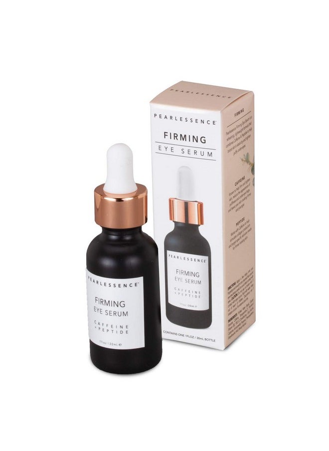 Pearlessence Firming Eye Serum With Caffeine + Peptide - Rejuvenates Puffy Eyes & Reduces Under Eye Bags | Made In Usa & Cruelty Free (1Oz)  - Image 1