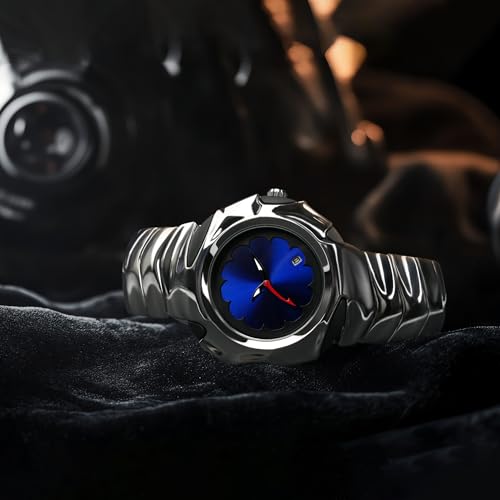 BARAMON Unique Mens Watches Stylish Futuristic Collectible Male Wristwatch Analog Quartz Clock Date Waterproof Fashion Watch for Men - Image 4