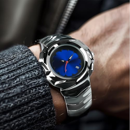 BARAMON Unique Mens Watches Stylish Futuristic Collectible Male Wristwatch Analog Quartz Clock Date Waterproof Fashion Watch for Men - Image 5