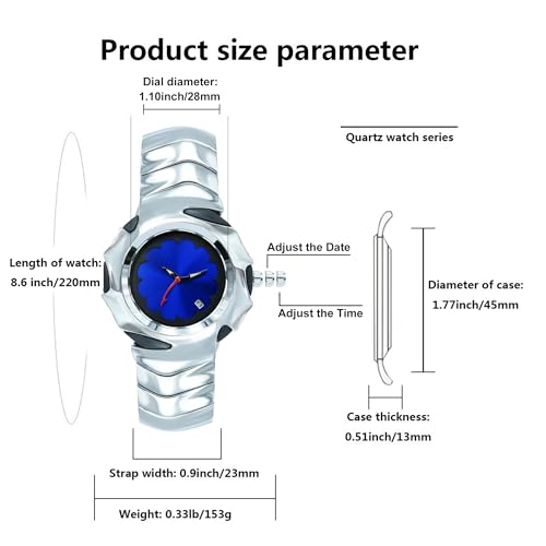 BARAMON Unique Mens Watches Stylish Futuristic Collectible Male Wristwatch Analog Quartz Clock Date Waterproof Fashion Watch for Men - Image 3