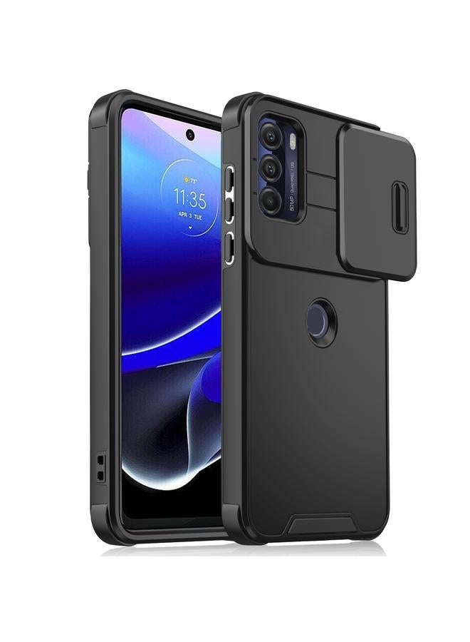 اس-توب جراب لهاتف Motorola Moto G Stylus 5G 2022 مزود بدرع كاميرا منزلق مصنوع من مادة TPU + PC - Image 1