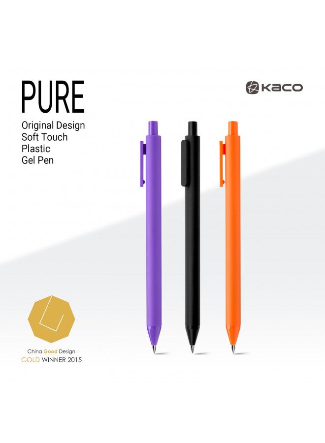 Kaco PURE Colored Gel Pens 0.5mm 20 Pieces Set Colorful Multi-color Ink Fine Point Comfort Grip Quick Drying Pens for Journaling Note Taking - Image 4