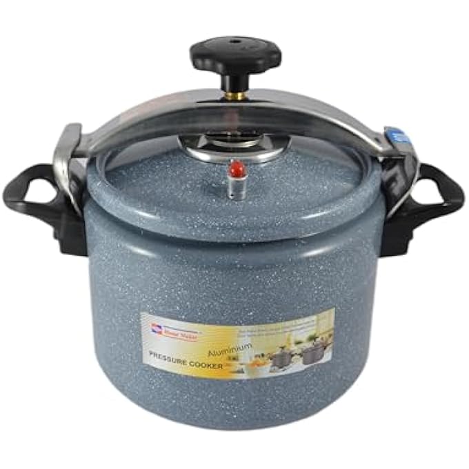 Home Maker Ceramic Coating Pressure Cooker With Induction Base 10 Liter Capacity Grey - Image 2