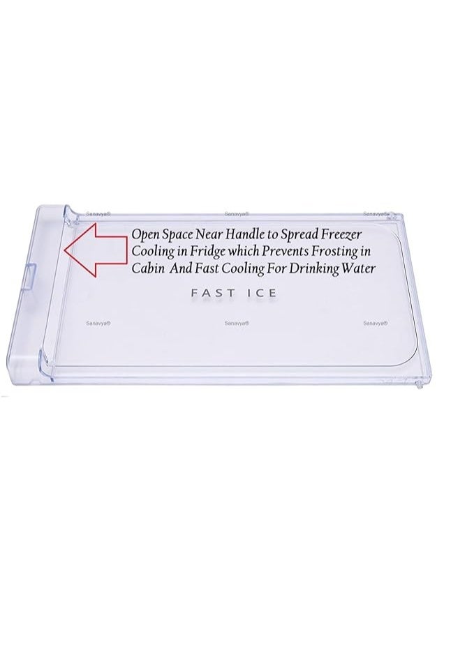 SANAVYA Freezer Door Replacement with Round Lock Compatible for Whirlpool Single door Gen-y | Transparent (Height 18.8 cm Whirlpool) - Image 4