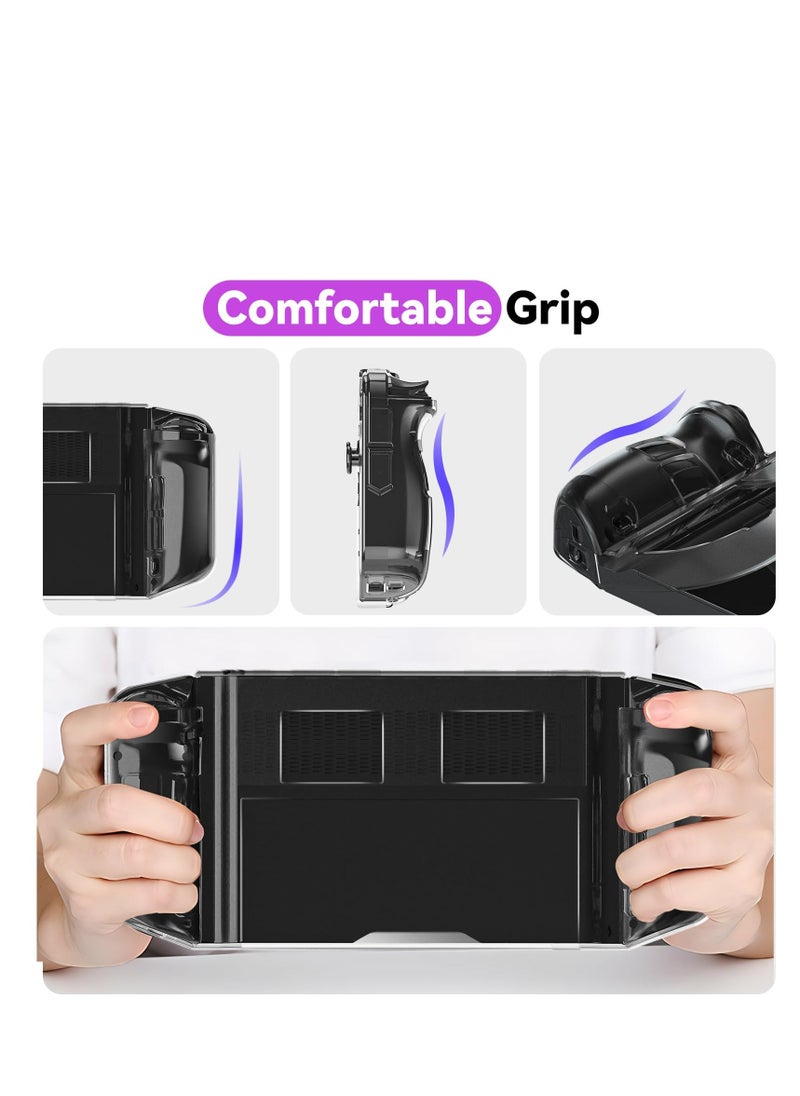 Generic Case Compatible with Legion Go, Ergonomic Grip TPU Shock-Absorption Case, Anti-Fingerprint Scratch Resistant Cover Fit for Lenovo Legion Go Gaming Handheld 8.8 2023, Soft TPU Material (Clear)  - Image 5