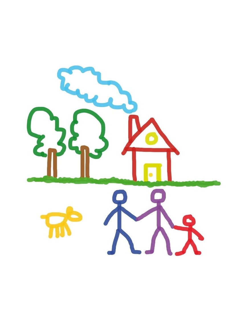 JOVI 6 قطع قلم شعري ماكسي متعدد الألوان - Image 2