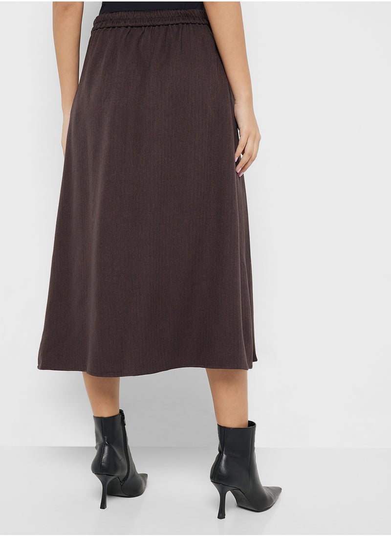 VERO MODA - تنانير عالية الخصر مطوي - Image 1
