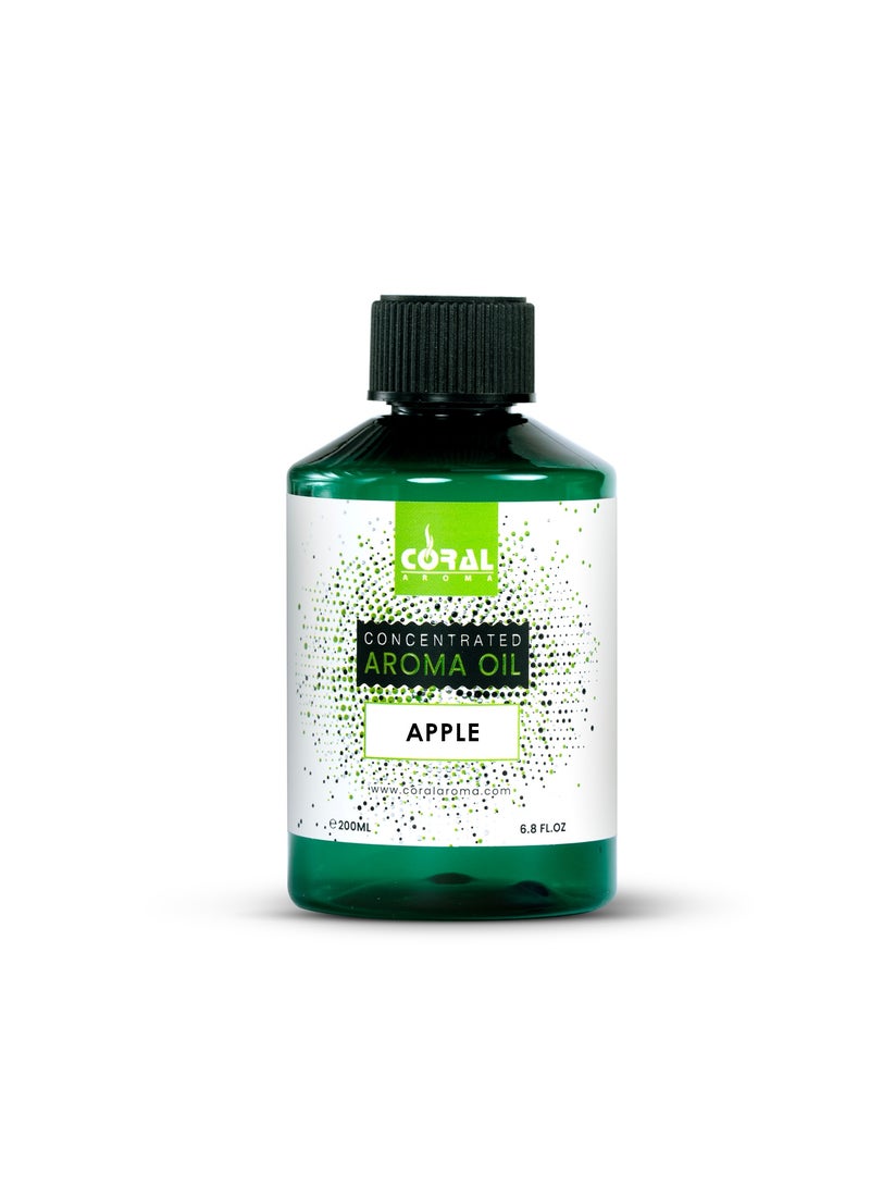 CORAL AROMA Apple Aroma Oil for Diffusers 200 ml – Fresh, Crisp & Uplifting Fragrance for Home and Office - Image 1