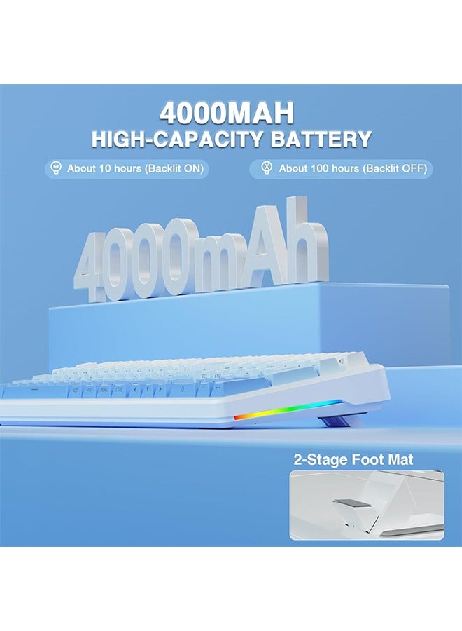 AULA F108 Keyboard 100% Layout 1K Polling Rate Mechanical Gaming Keyboard Hot Swappable Linear Switch with Macro Software - Image 2