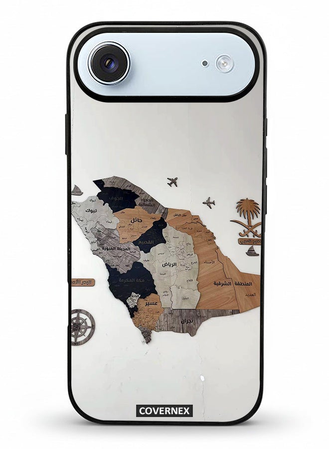 Covernex Apple iPhone 17 Air Protective Case Cover Printed Featuring Saudi Arabia Regional Map - Image 2