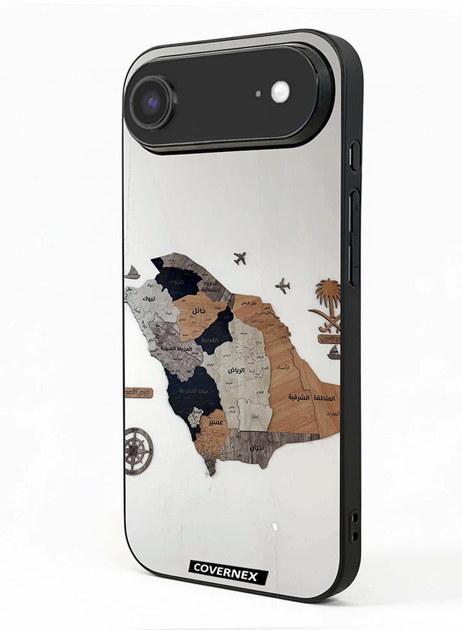 Covernex Apple iPhone 17 Air Protective Case Cover Printed Featuring Saudi Arabia Regional Map - Image 1