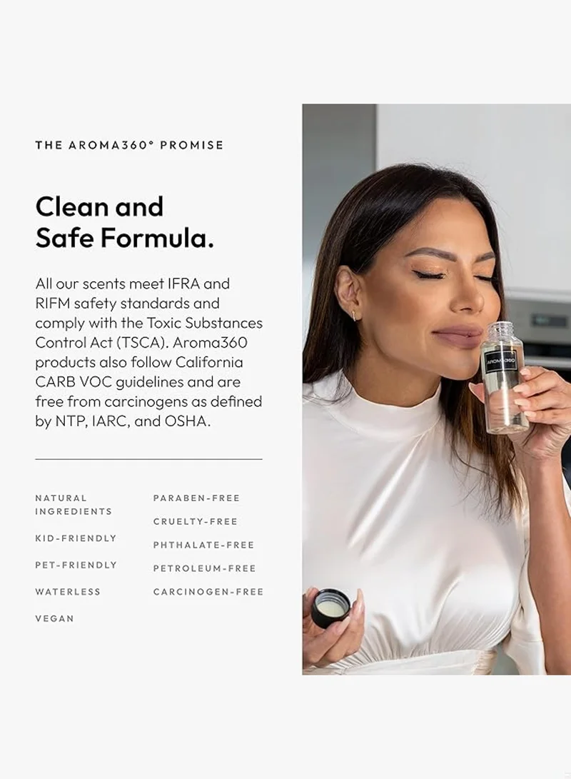 AROMA360 London Calling Fragrance Oil Blend - Hotel Inspired for Luxury Essential Oil Diffusers - Aromatherapy Scent Diffuser Oil - White Tea, Cedarwood, and Soku Lime