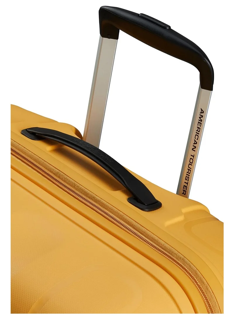 AMERICAN TOURISTER  Ellipso Suitcase, Set of 3, Cabin, Medium & Large (55 + 68 + 79 cm), 4 Spinner Wheels, Hard Top, Polypropylene, Apricot Blush|Lightweight|Scratch Resistant Texture|Shoe & Laundry Bag|TSA Lock - 3 Years Global Warranty  | Best Price UAE