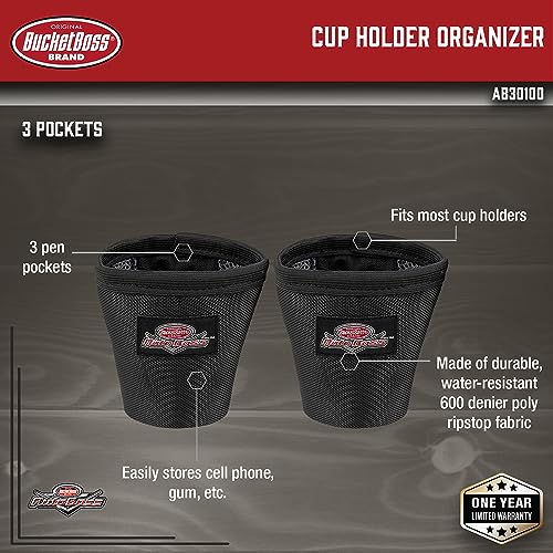 Bucket Boss باكت بوس - منظم حامل الأكواب أوتو بوس، أوتو بوس (AB30100)، أسود - Image 2