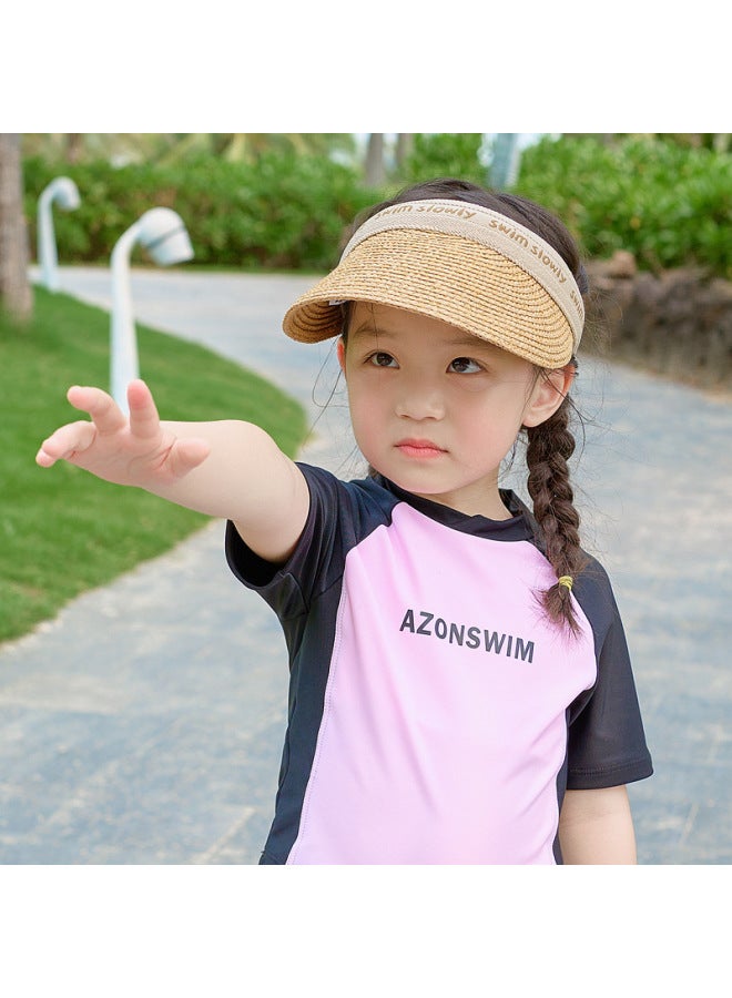 Loquat Parent-child Swimsuit Summer Split Skirt Sports Style Younger Women's Swimsuit Girls Vacation Mother And Daughter Swimsuit -Color:Women's- - Image 3