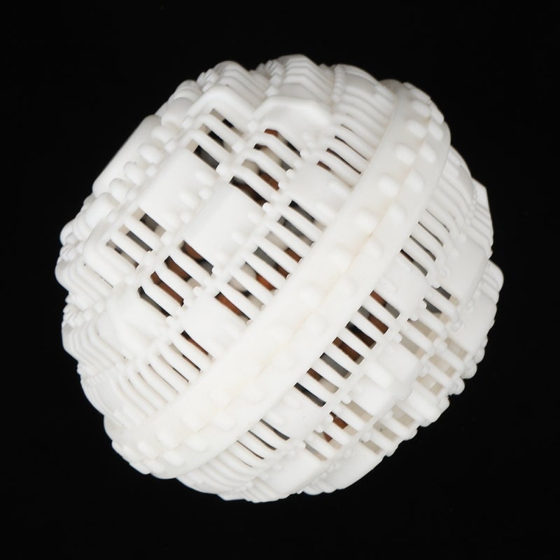 Household Laundry Ball: White Ceramic Particle Infused - Eco-Friendly No-Detergent Stain Removal & Antibacterial Laundry Ball for Home Household Use - Image 2