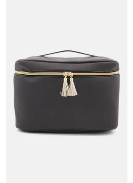 bebe Women Brand Logo Cosmetic Bag, Black  - Image 1