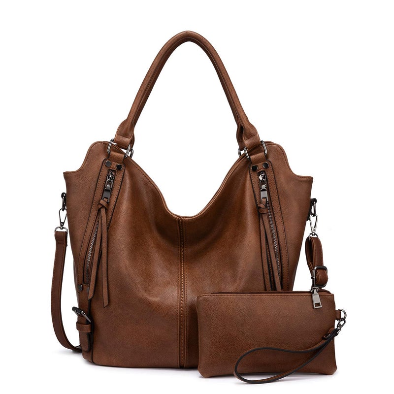 Realer Tote Bag for Women PU Leather Shoulder Bags Fashion Hobo Bags Large Purse and Handbags with Adjustable Shoulder Strap - Image 1