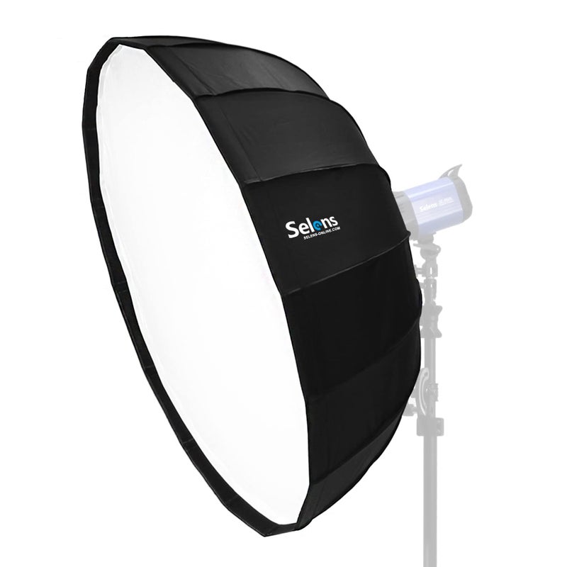 Selens 2665cm Umbrella Hexadecagon Softbox with Bowens Mount and Removable Diffusers Quick Folding Softbox with Carrying Bag for Photography Studio Speedlite Flash and Monolight