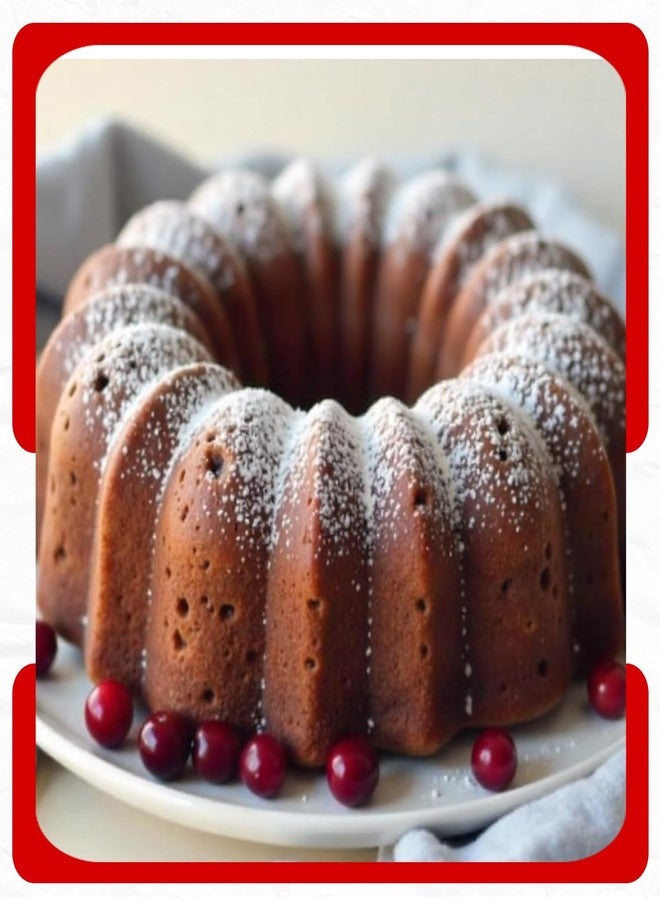 CAKE DECOR قالب كيك بوندت غير لاصق من كيك ديكور، متين وسهل الفك، مثالي للحصول على كيكات ذات شكل مثالي - 10 بوصة - Image 3