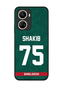 Rugged Black Edge Case for Huawei nova 10 SE, Slim fit Soft Case Flexible Rubber Edges Thin Cover - Player Name - Shakib Al Hasan, Jersey Number- 75