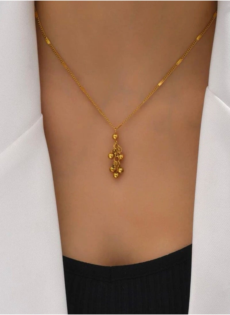 NOON'S UP - 18k Gold Platex Stainless Steel Necklace For Women - Image 1