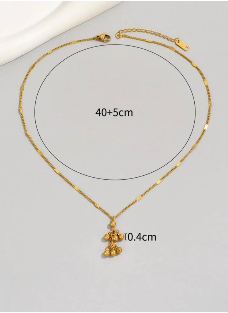 NOON'S UP - 18k Gold Platex Stainless Steel Necklace For Women - Image 1