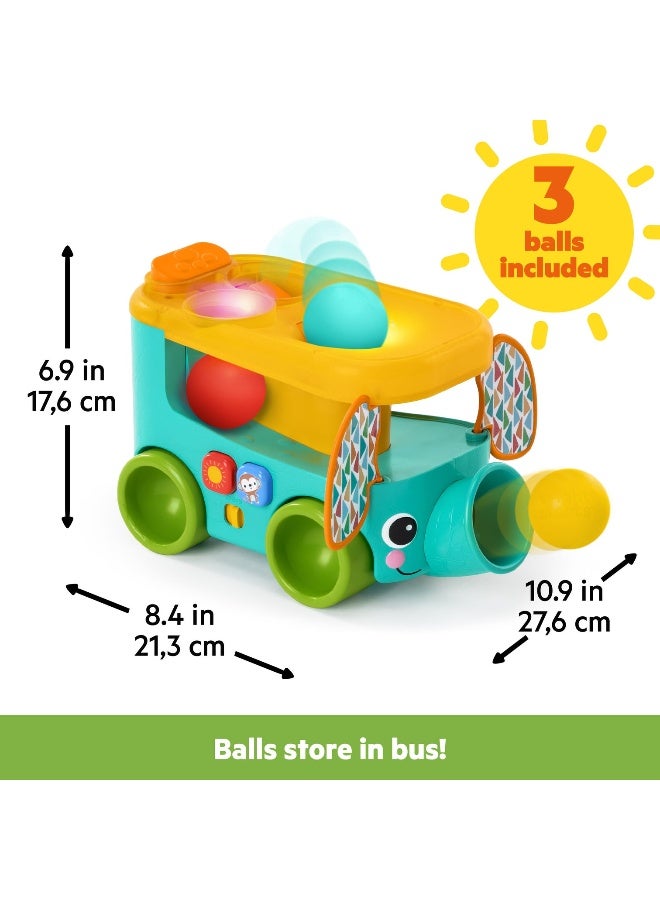 Bright Starts مجموعة ألعاب الكرة في حافلة السفاري من برايت ستارتس بوب آند رول - Image 4