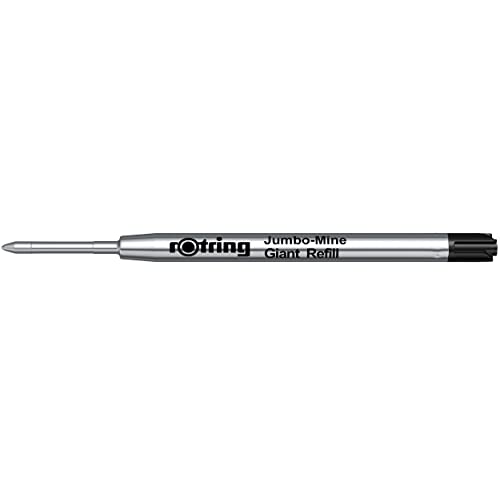 rOtring S0195390 Ball Pen Refills Black Pack of 5 - Image 1