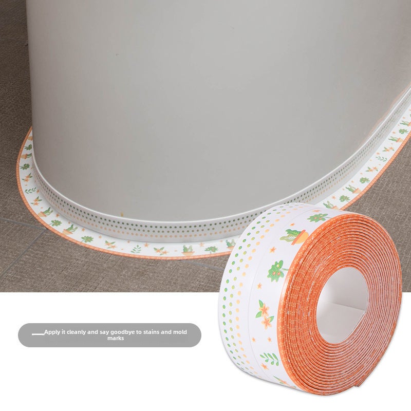 Waterproof Mildewproof Sealing Tape for Bathroom [Wave point small tree] 3.8cm wide waterproof glue 