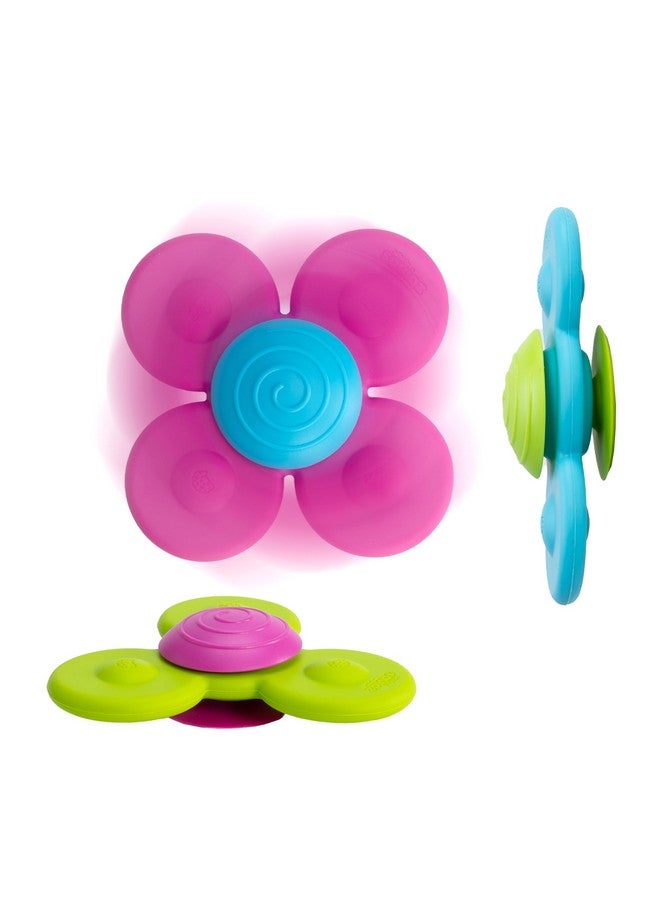 Fat Brain Toys Whirly Squigz, Silicone Spinners and Suction Toys for Kids 10 Months and Up - Image 1