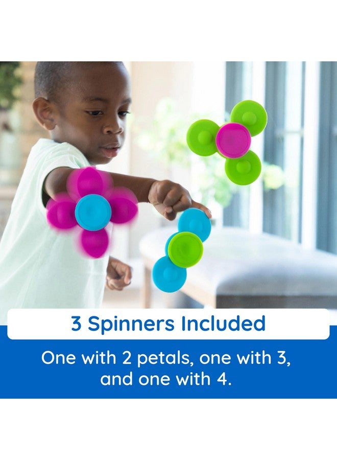 Fat Brain Toys Whirly Squigz, Silicone Spinners and Suction Toys for Kids 10 Months and Up - Image 4