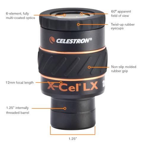 Celestron 93424 XCel LX Series 125 Eyepiece 12 mm - Image 3