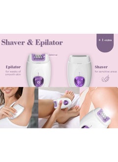 DOSCHER 2 in 1 Epilator & Shaver for Women - Hair Removal Products with Rechargeable Battery, Adjustable Comb  - Image 5