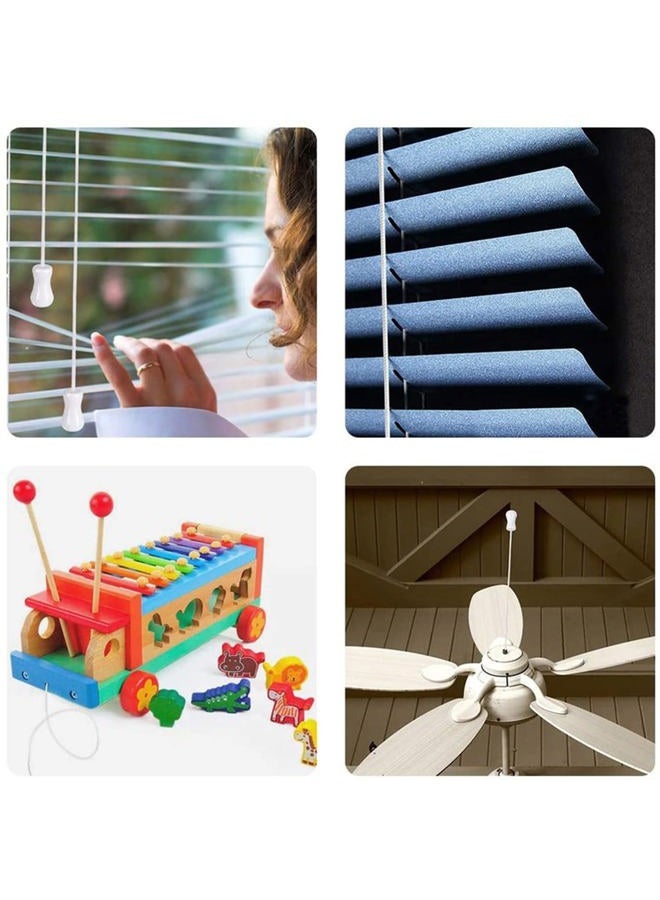 AXLIZER 1PC 2mm Braided Shade Roller Blinds Cord White Pull String Rope, Blinds Lifting Rope, Braided Lift Shade Cord for Aluminum Blind Shade Repair and DIY Crafts Projects - Image 4