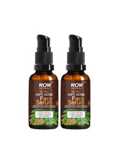 Anti Acne Face Serum|Natural Neem Leaf & Tea Tree Oil|Reduce Spots Skin Repair Pimple Free Bright Skin|No Parabens|Face Serum For Women & Men|30 Ml|Pack Of 2