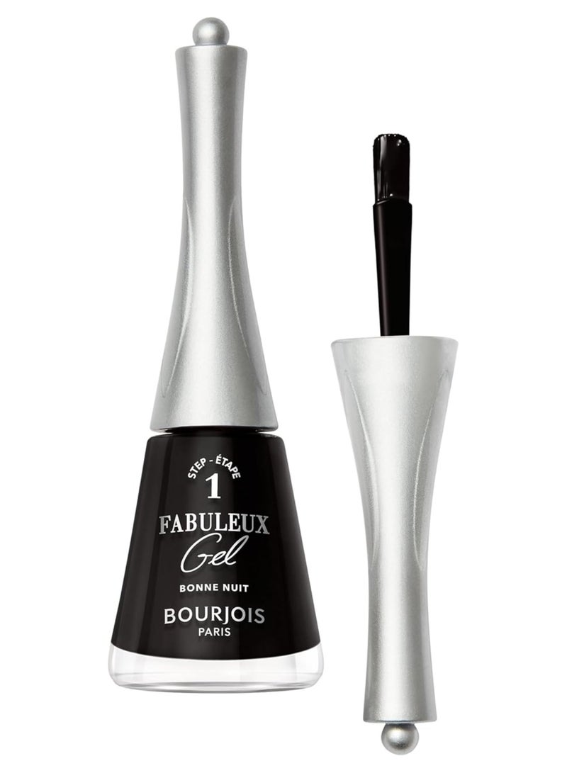 Bourjois Fabuleux Gel Nail Polish, 50, Bonne Nuit, Gel-Effect Nail Polish, Jellygloss Texture & Lasting High-Shine Finish, Vegan Formula, Easy Removal, At-Home Professional Finish, 9ml