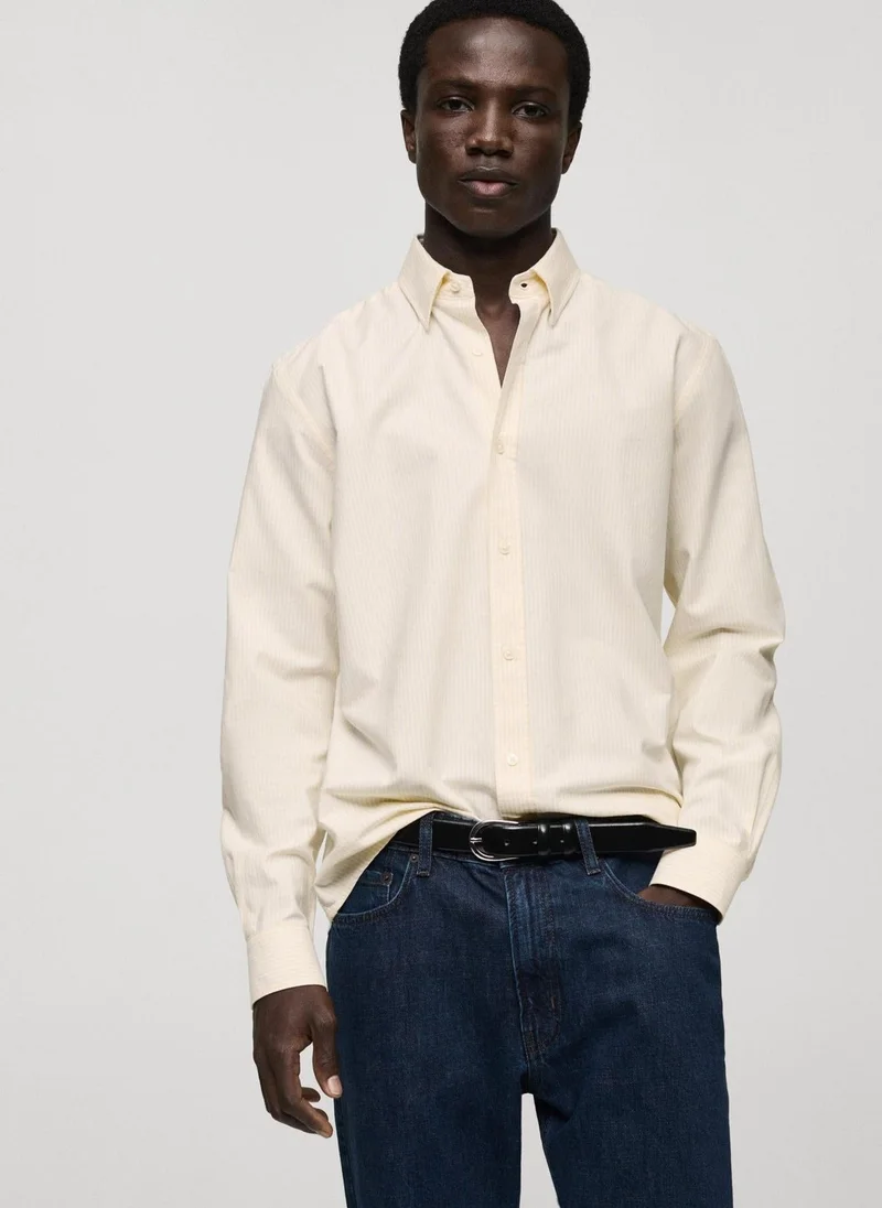 Mango Man kodak long sleeve regular fit shirt
