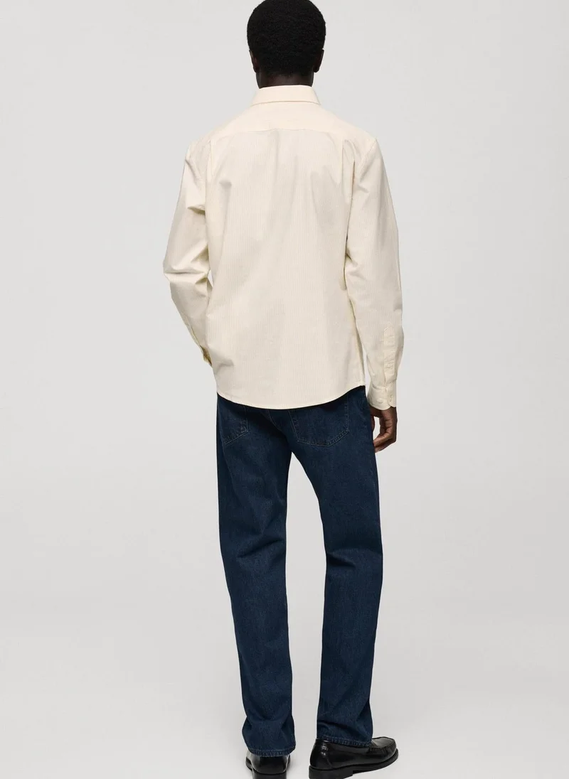 Mango Man kodak long sleeve regular fit shirt
