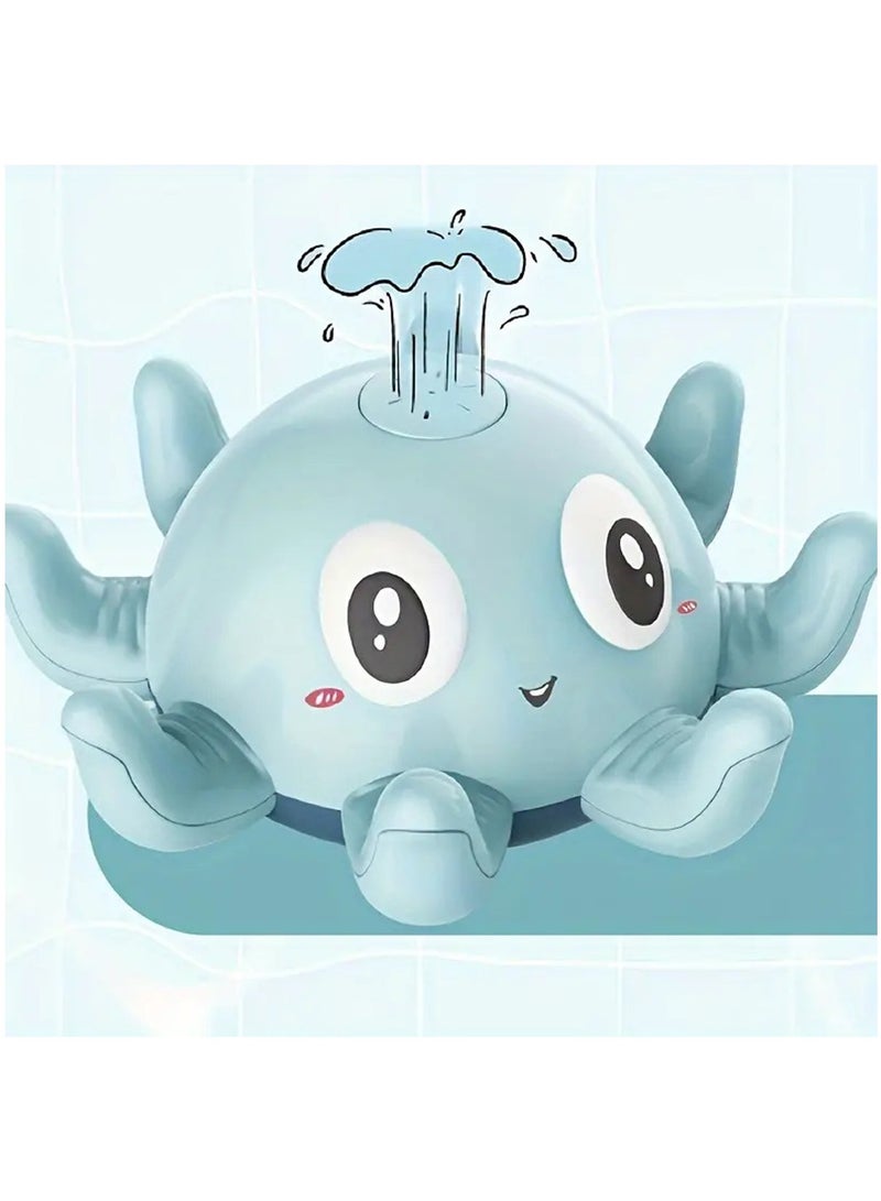 Hihonor Bath Toys for Toddlers, Octopus Light Up Spray Baby Bathtub Toy, Induction Sprinkler Kids Water Toys for Bathroom, Pool, Bathtub (Pink) - Image 5