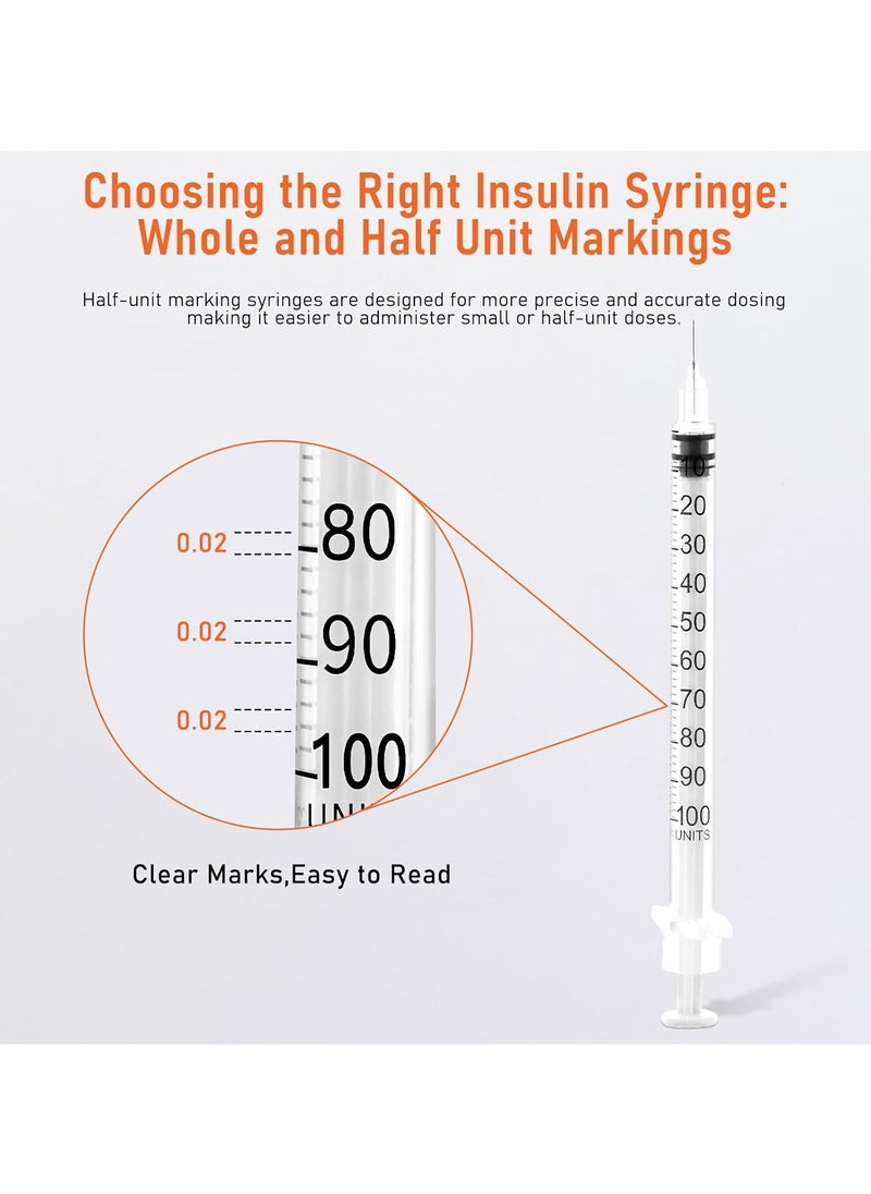 SKYLINE 1 ml 31G 6mm Insulin Syringe  - Image 5