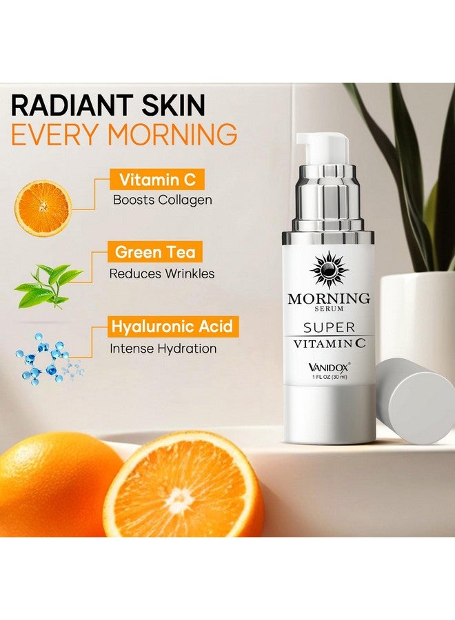 VANIDOX Super C Serum for Women Over 70, All-In-One Formula, Made in USA, Hydrates, Firms, Lifts, and Targets Wrinkles, Age Spots, and Fine Lines, Vitamin C Serum (1fl oz) - Image 3