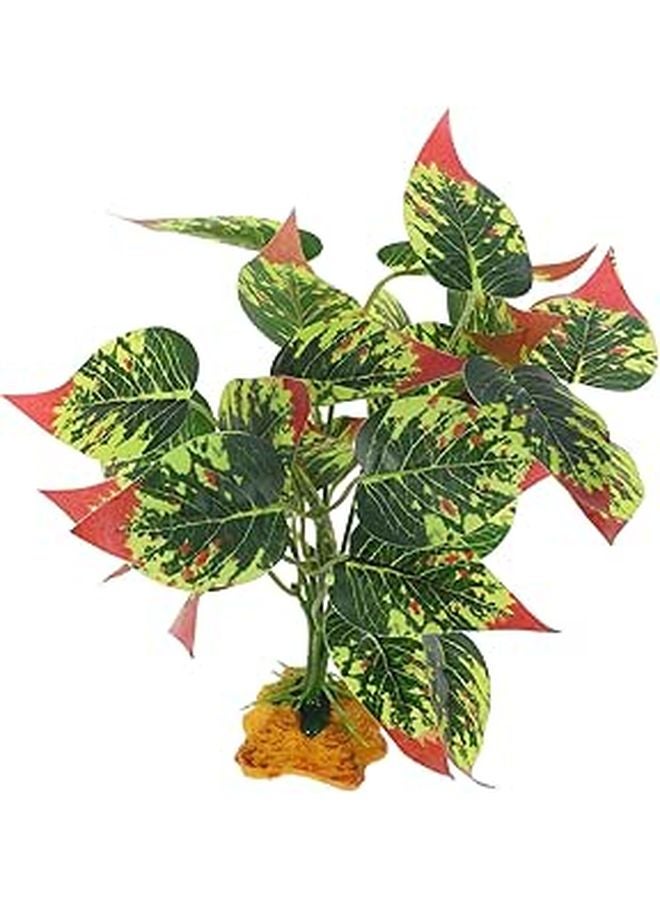 العشب المائي الاصطناعي الواقعي الأخضر للنباتات النضرة الزخرفية لتراريومات أحواض السمك وأحواض الزواحف - Image 1
