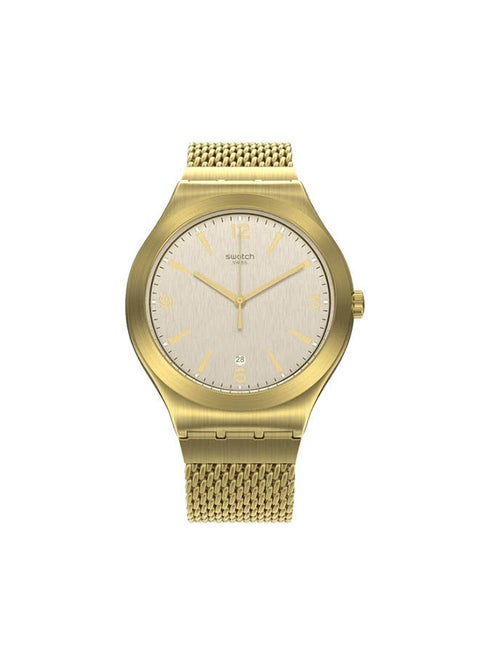 ساعة يد من ستانلس ستيل عقارب ومقابض YWG409M