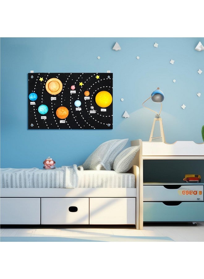 Pllieay مجموعة كرات الفوم لنظام الشمس 63 قطعة من بلياي تشمل أصباغ ملونة، لوحة، كرات بوليسترين بأحجام مختلطة، علم بعيدان الأسنان، فرشاة رسم، عيدان خشبية لمشاريع العلوم المدرسية - Image 5