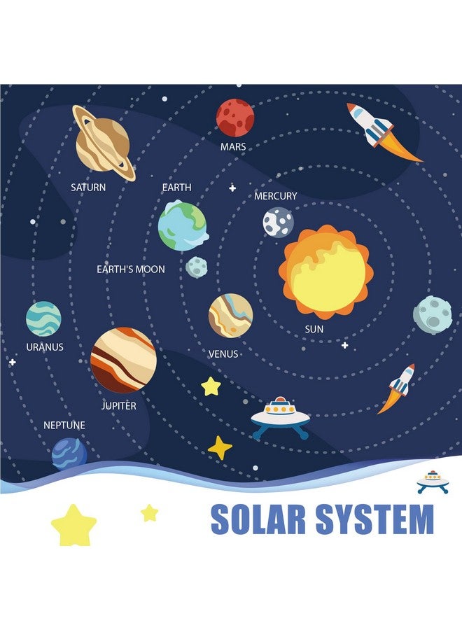 Pllieay مجموعة كرات الفوم لنظام الشمس 63 قطعة من بلياي تشمل أصباغ ملونة، لوحة، كرات بوليسترين بأحجام مختلطة، علم بعيدان الأسنان، فرشاة رسم، عيدان خشبية لمشاريع العلوم المدرسية - Image 3